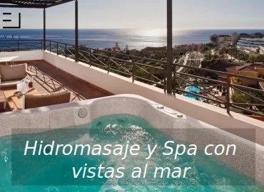 hotel con jacuzzi y vistas al mar