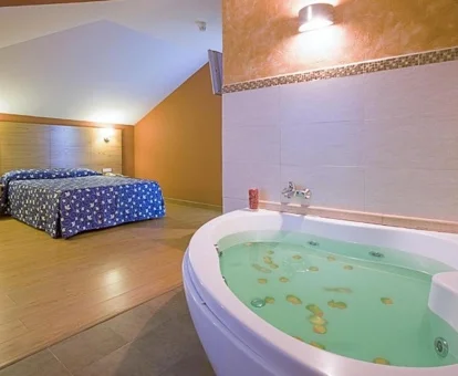 habitacion romantica con jacuzzi