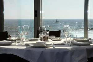 Vistas al mar desde el hotel Nordés en Galicia