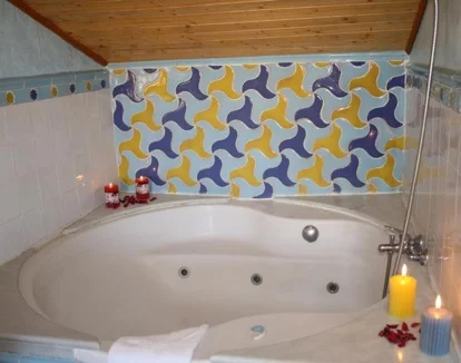 jacuzzi de la suite del Hotel Abadia
