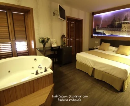 jacuzzi en la habitacion Hotel De Martin