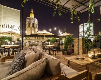 Terraza romántica del hotel