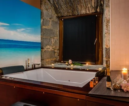 Foto del jacuzzi de uso privado del hotel