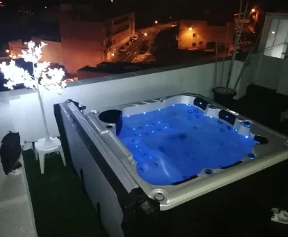jacuzzi priavo en la terraza