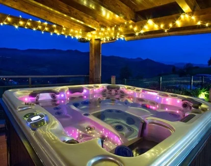 jacuzzi exterior romantico