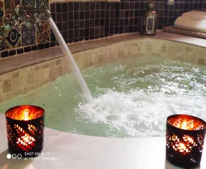 jacuzzi privado del Alojamiento Verde Júcar