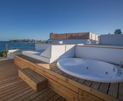 jacuzzi de la terraza privada