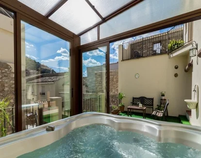 Jacuzzi en la terraza