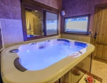 jacuzzi de la casa deluxe de 1 dormitorio