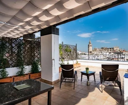 Vistas desde la Suite Mirador del Hotel Vincci en Sevilla