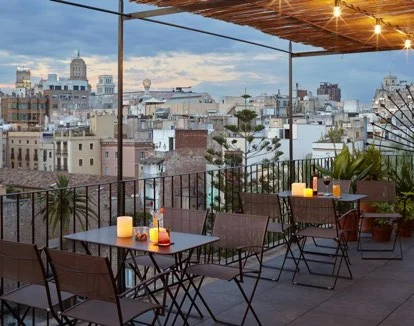 terraza romántica del hotel