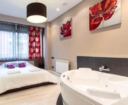 habitacion con jacuzzi privado en Bilbao