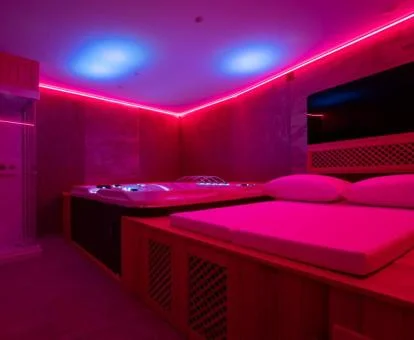Zona de bienestar de este hotel romántico.