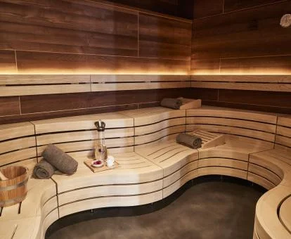 Una de las saunas del centro de spa del hotel.