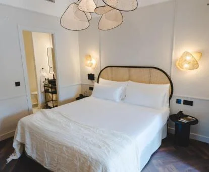 Una de las acogedoras habitaciones dobles del hotel.