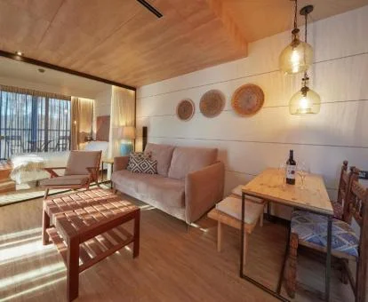 Interior de uno de los preciosos apartamentos de este complejo rural.