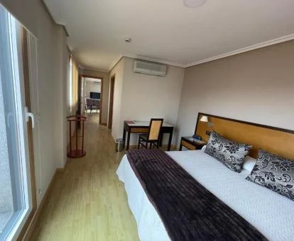 Interior de uno de los acogedores apartamentos del alojamiento.