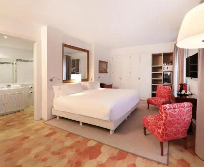 Una de las amplias habitaciones dobles de este coqueto hotel boutique.