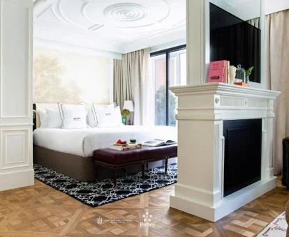 Una delas elegantes habitaciones de este coqueto hotel boutique.