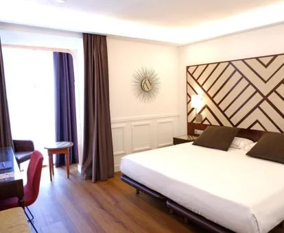 Una de las elegantes habitaciones dobles del hotel.