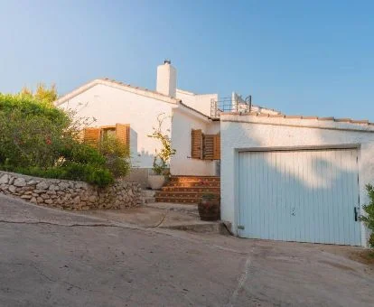 Una de las hermosas villas de este establecimiento rural.