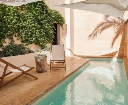 Zona de aguas y relajación del spa del hotel.