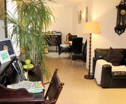 Agradable espacio de uso compartido de este hotel boutique.
