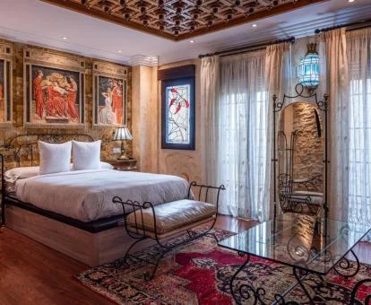 Una de las preciosas habitaciones de estilo clásico de este hotel.