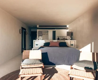 Interior de uno de los acogedores apartamentos de este coqueto hotel.