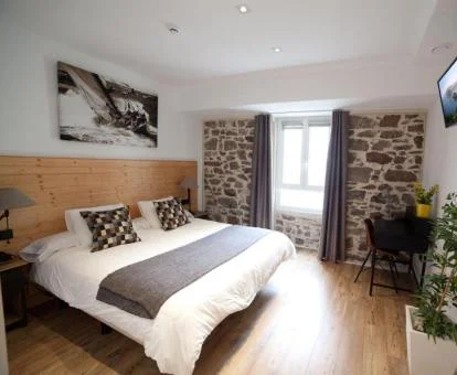 Una de las cómodas habitaciones de este acogedor hotel boutique.