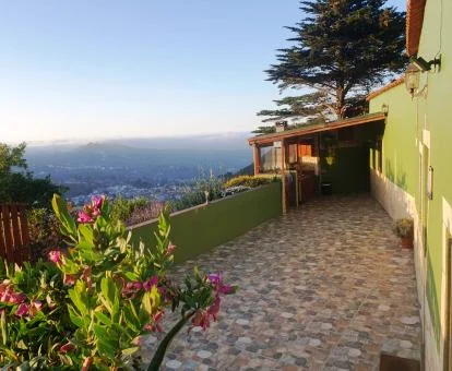 Terraza con vistas espectaculares de esta casa rural independiente.