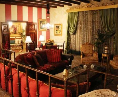 Hermoso espacio de uso compartido y estilo tradicional de este coqueto hotel boutique rural.