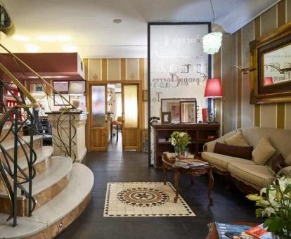 Elegante espacio de uso compartido de este coqueto hotel boutique.