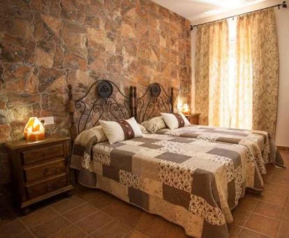Una de las preciosas habitaciones de este hotel romántico.