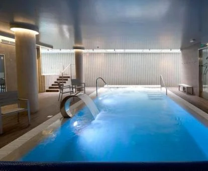 Zona de aguas del spa de este hotel con encanto.