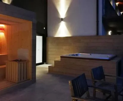 Acogedor centro de bienestar de este hotel ideal para parejas.