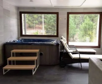 Acogedor centro de bienestar de este hotel ideal para parejas.