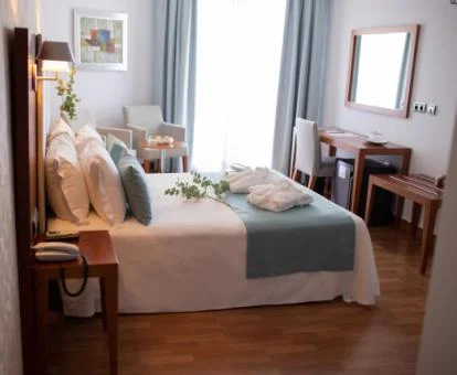 Una de las acogedoras habitaciones de este coqueto hotel boutique.