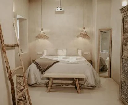 Una de las coquetas habitaciones dobles de este hotel boutique.