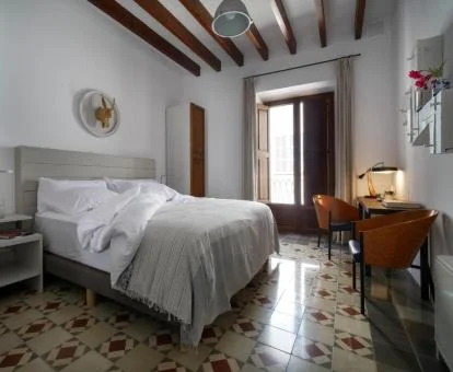 Una de las acogedoras habitaciones de este bonito hotel boutique.
