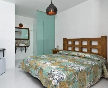 Una de las acogedoras habitaciones dobles de este hotel boutique rural.