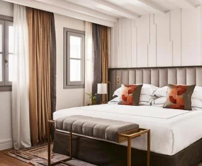 Una de las elegantes habitaciones dobles de este precioso hotel boutique.