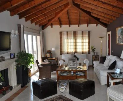 Uno de los espacios de uso compartido de este acogedor hotel boutique.