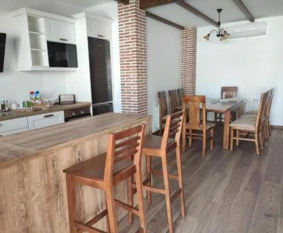 Uno de los espacios de uso compartido de este hotel rural.