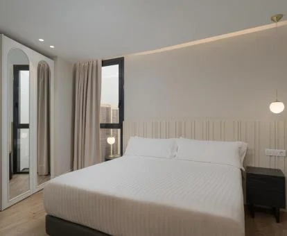 Una de las luminosas habitaciones dobles de este coqueto hotel.