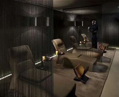 Zona de relajación con servicio del centro de bienestar de este precioso hotel oriental.