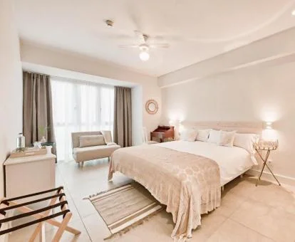 Una de las amplias habitaciones dobles del hotel.