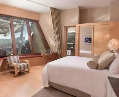 Una de las fabulosas habitaciones con vistas de este espectacular hotel.