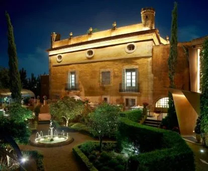 Acogedor edificio con amplia zona exterior y jardín de este hotel boutique.