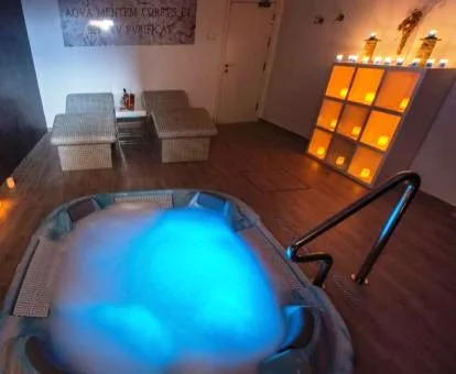 Acogedor centro de bienestar de este hotel ideal para parejas.